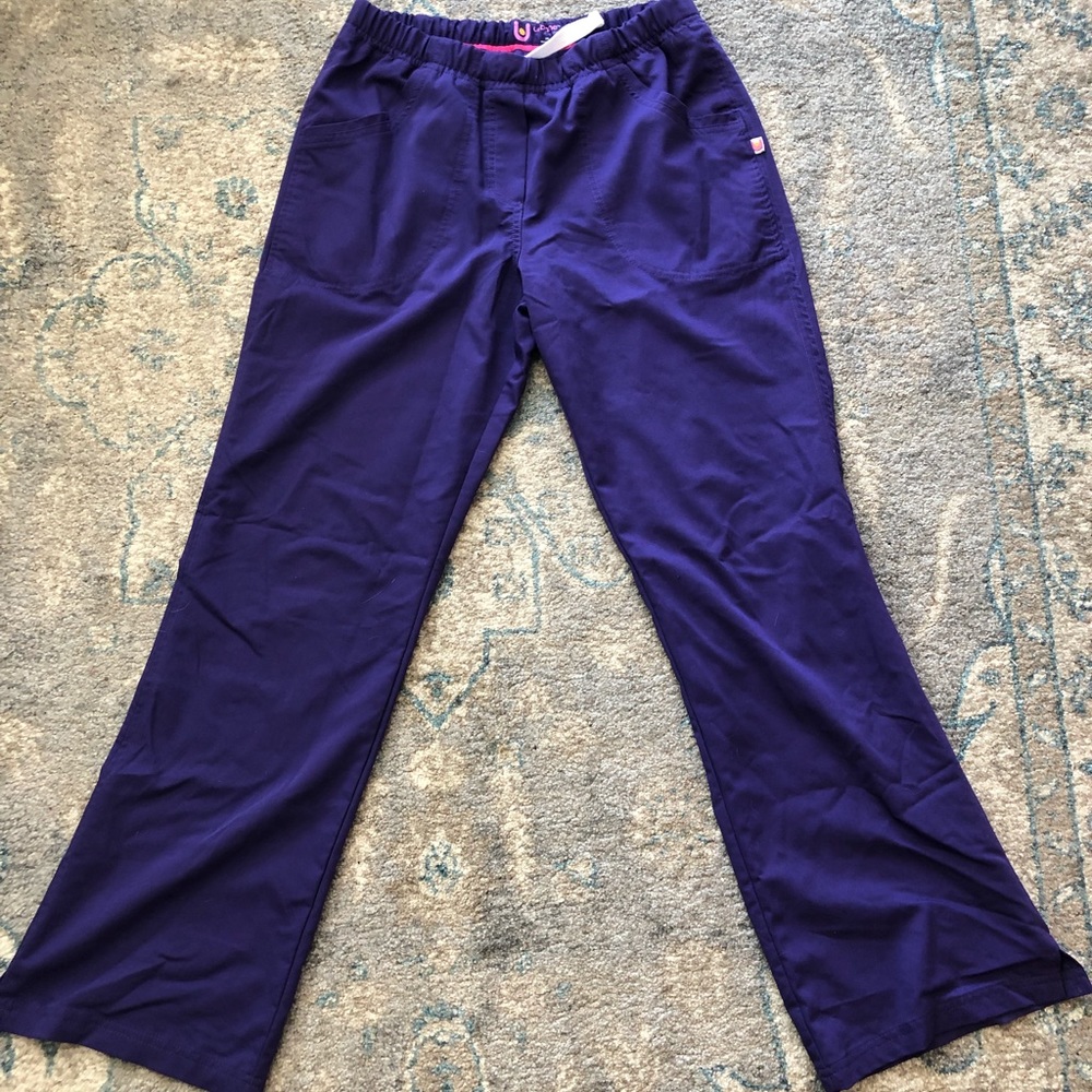 Purple scrubs